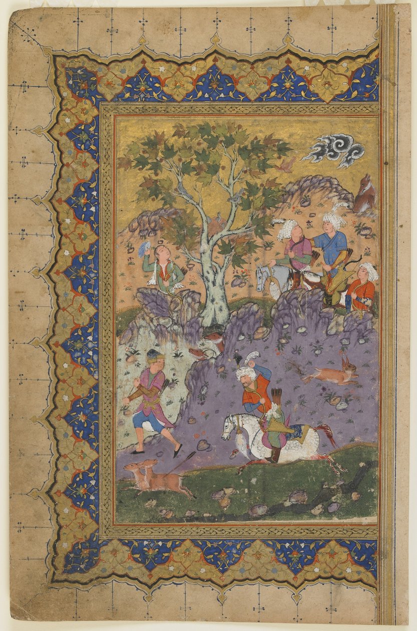 En prins på jakt, ca.1600 av Persian School