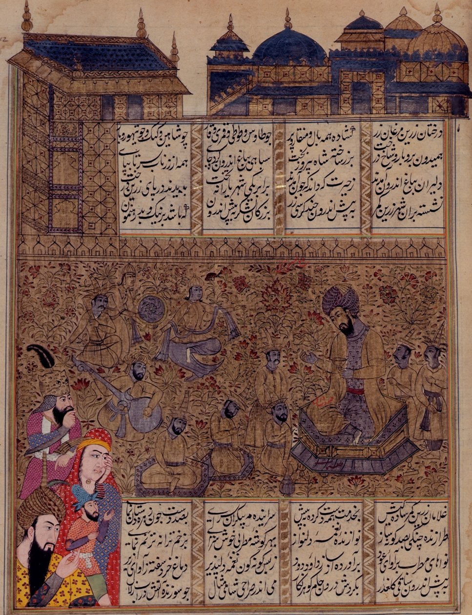 Legg til 19766 fol.342 Dal som lytter til musikere, fra 