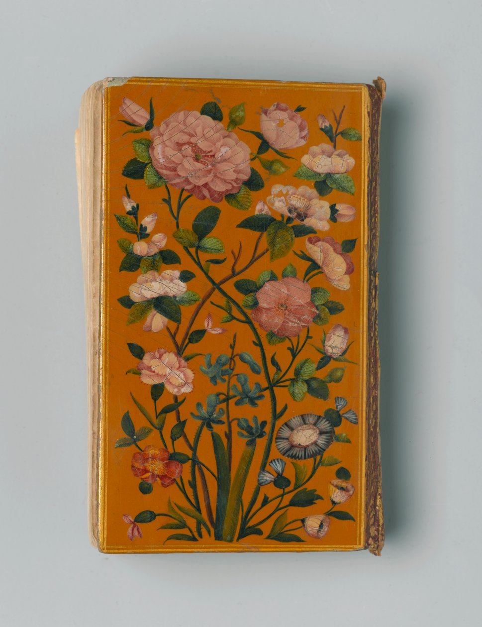 Arabisk bønnebok, 1729 (blekk og gull på lakkert papir) av Persian School