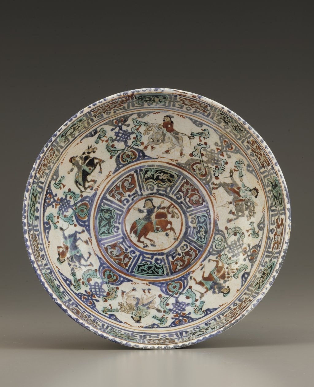Bowl, Kashan, Iran, Saljuq-dynastiet, slutten av 1100-begynnelsen av 1200-tallet (keramikk) av Persian School