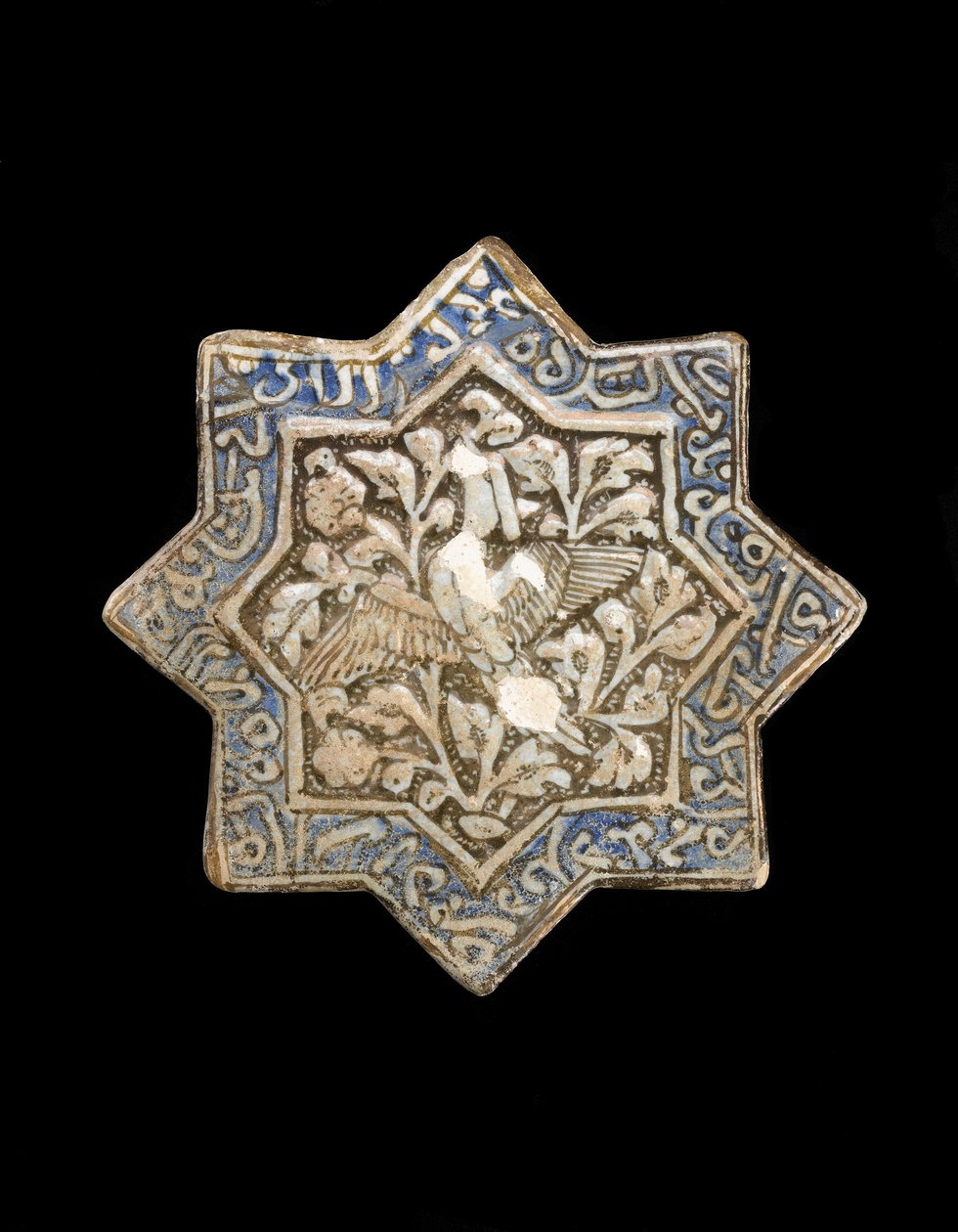 Åttespisset stjerneflis, Iran, Il-Khanid-dynastiet (keramikk) av Persian School