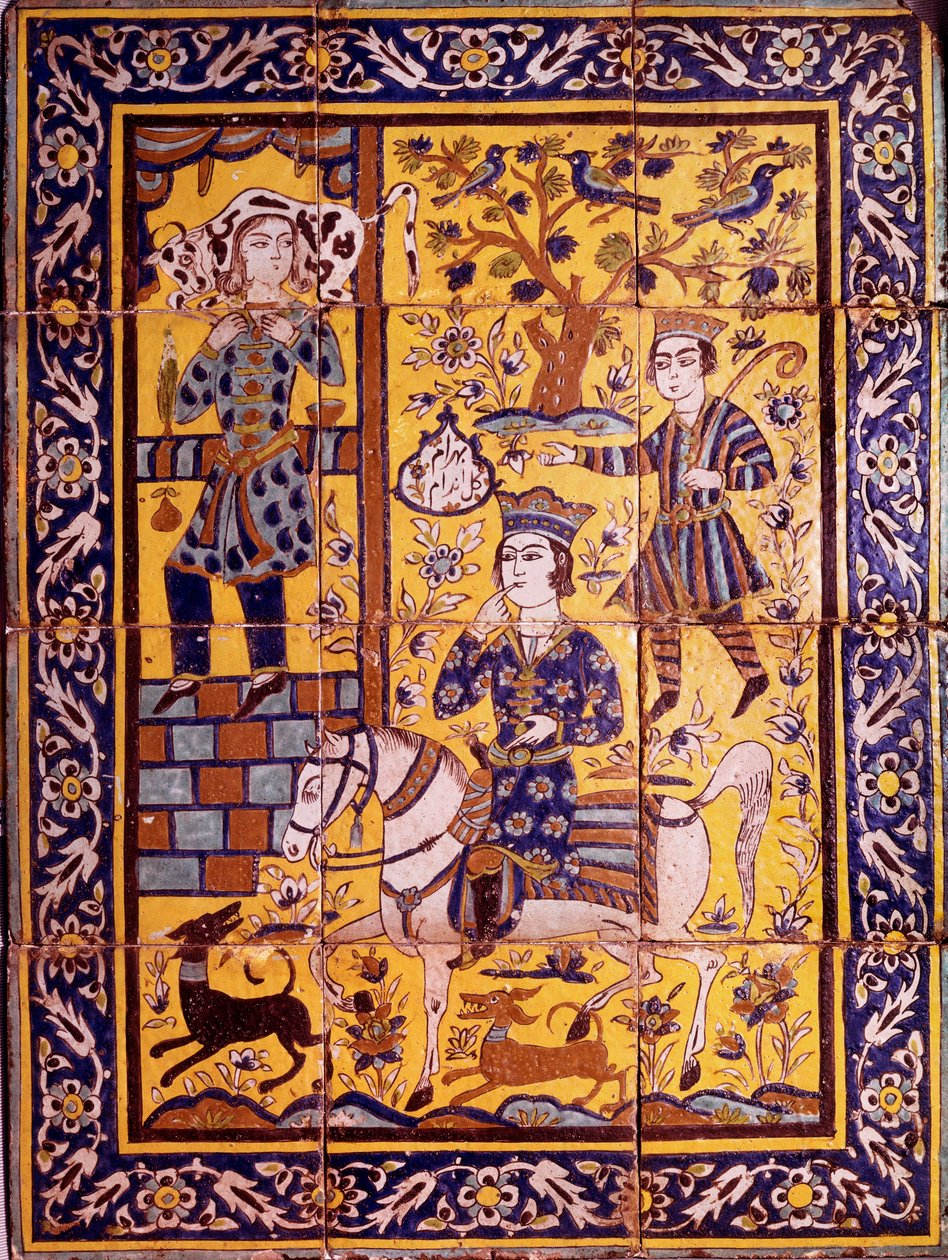 Gulendam er tilgitt for en klønete bemerkning hun kom med til Vahram V Gour (nattlysole) (eller Bahram Gur eller Gor), Sassanid-kongen av Persia, som bar en okse på skulderen Panel av mosaikkbeleggsplater som representerer en episode av "Shahnameh" (Shah N av Persian School