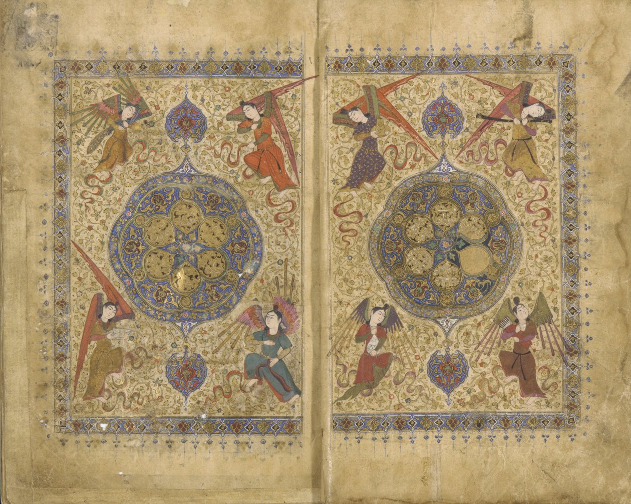 Khamasa & Dewan av Khawaju Kirmani av Persian School