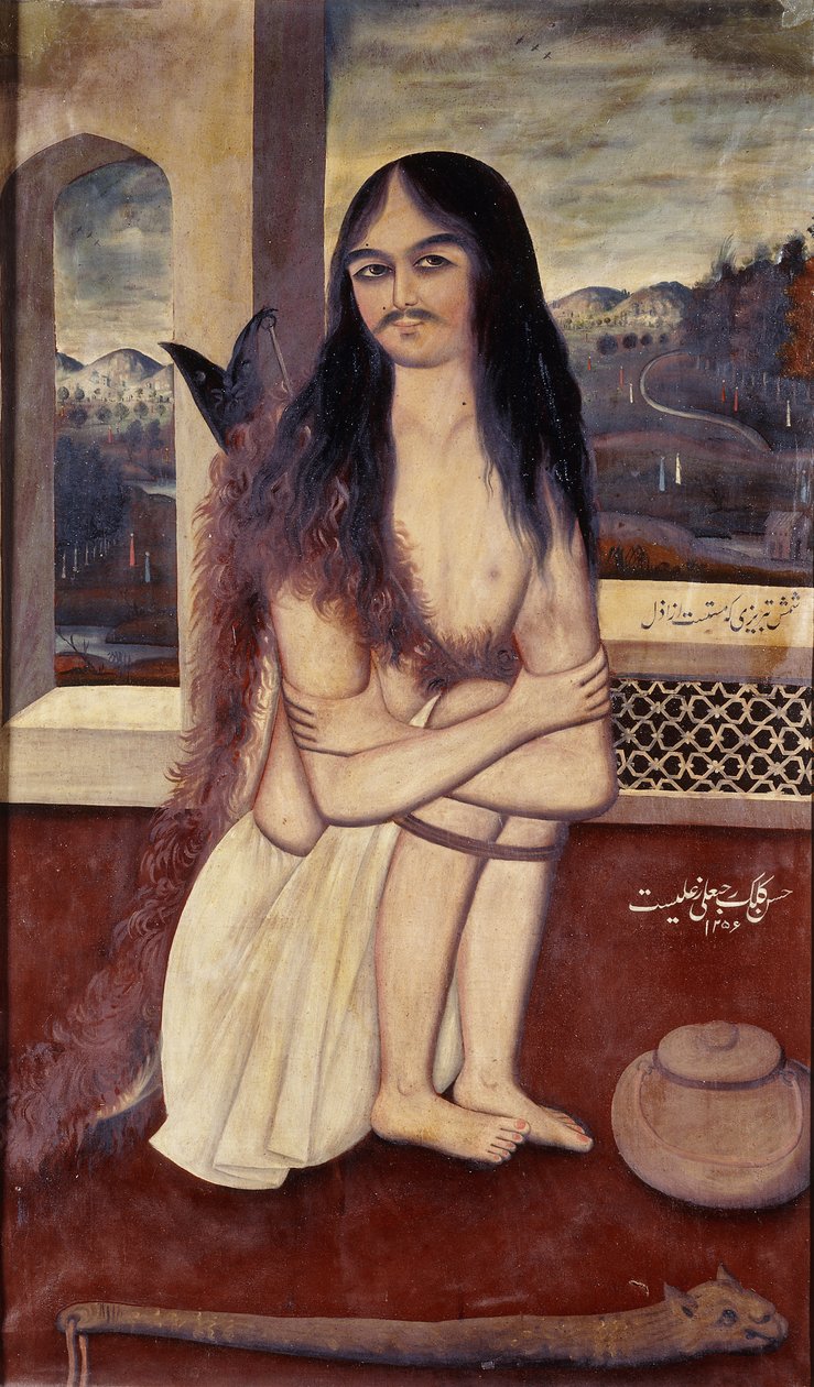 Portrett av Shamsi Tabrizi, dervisjen, ca. 1840-1 av Persian School