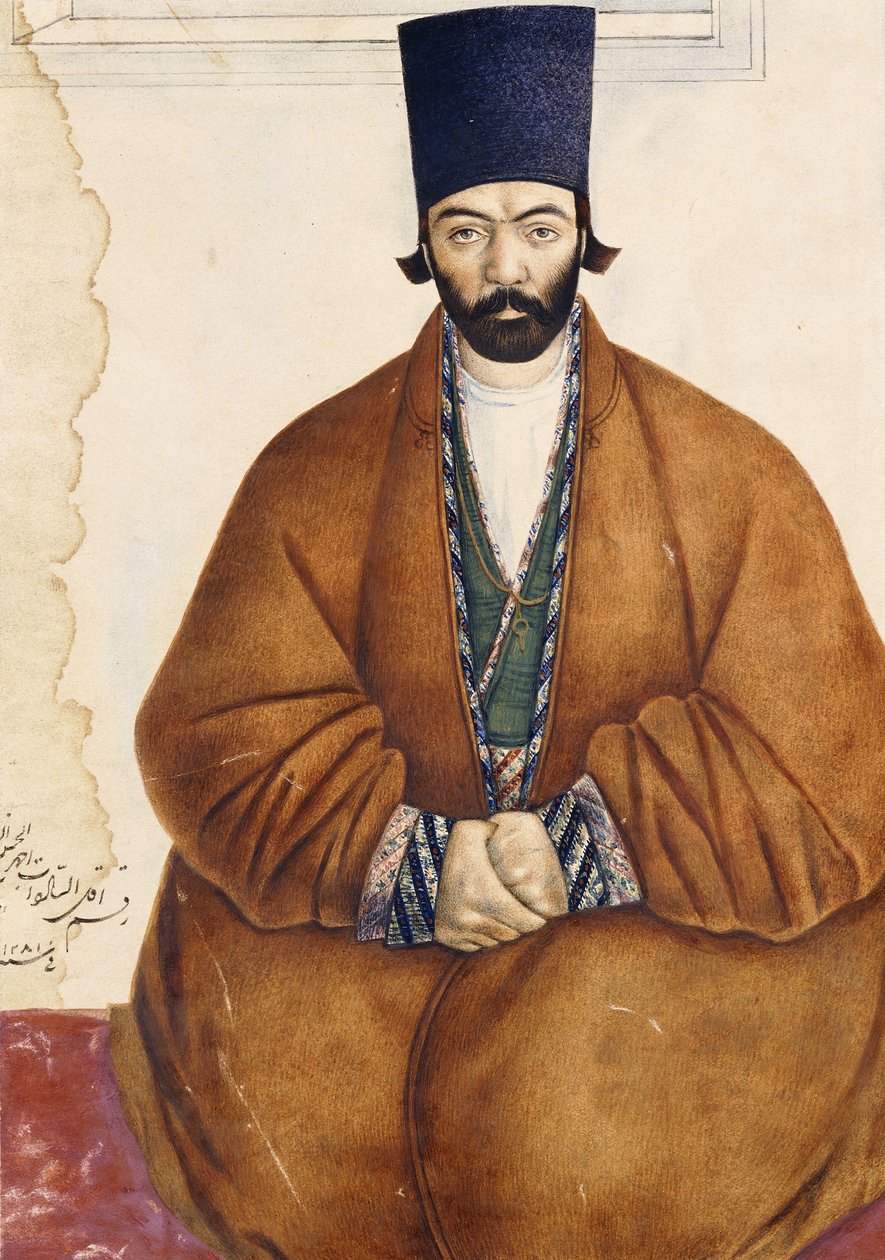 Portrett av en Qajar-adel, ca. 1864-5 av Persian School
