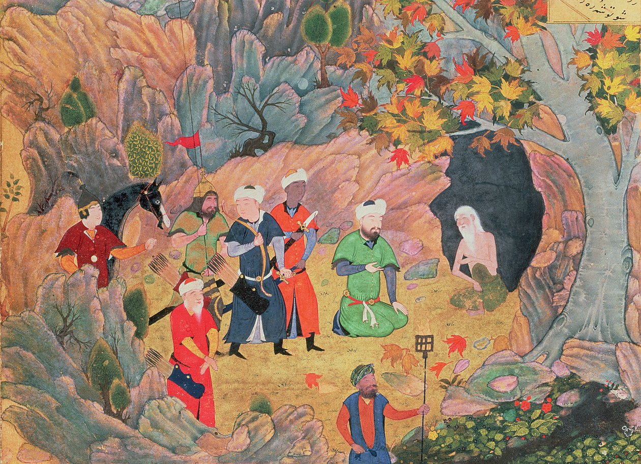 Sultan Iskandar besøker en eremitt, fra 
