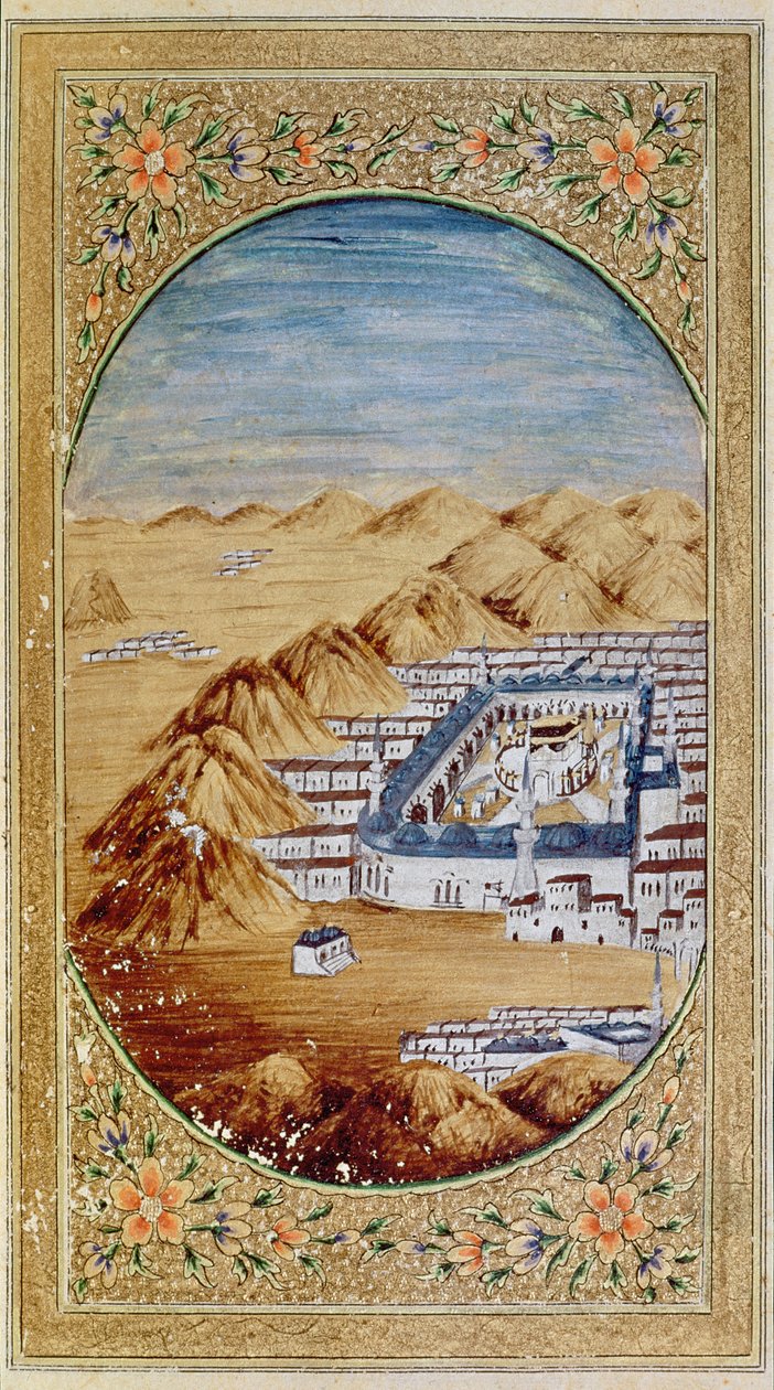 Supplement Persan 1389 fol.39 Profetens grav i Medina av Persian School