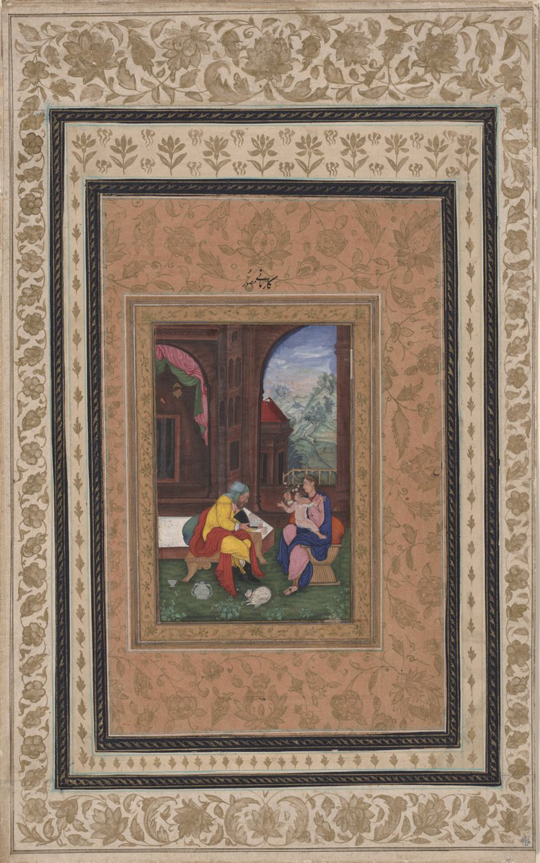 Den hellige familie, ca. 1625 av Persian School