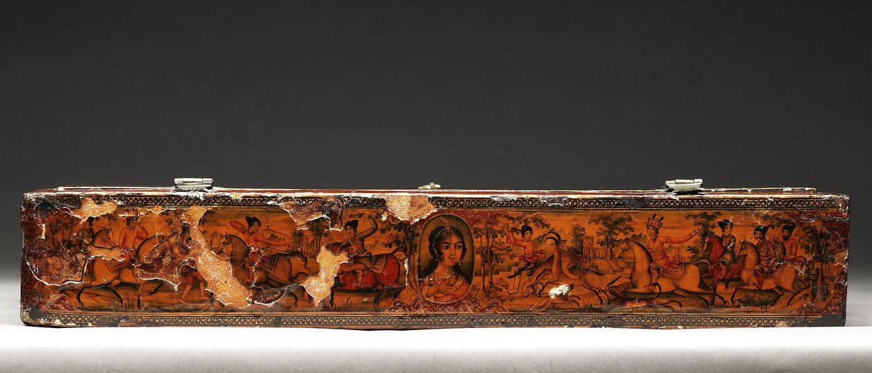 Verktøysett som viser den hellige familie, ca. 1830 (blandet media) av Persian School