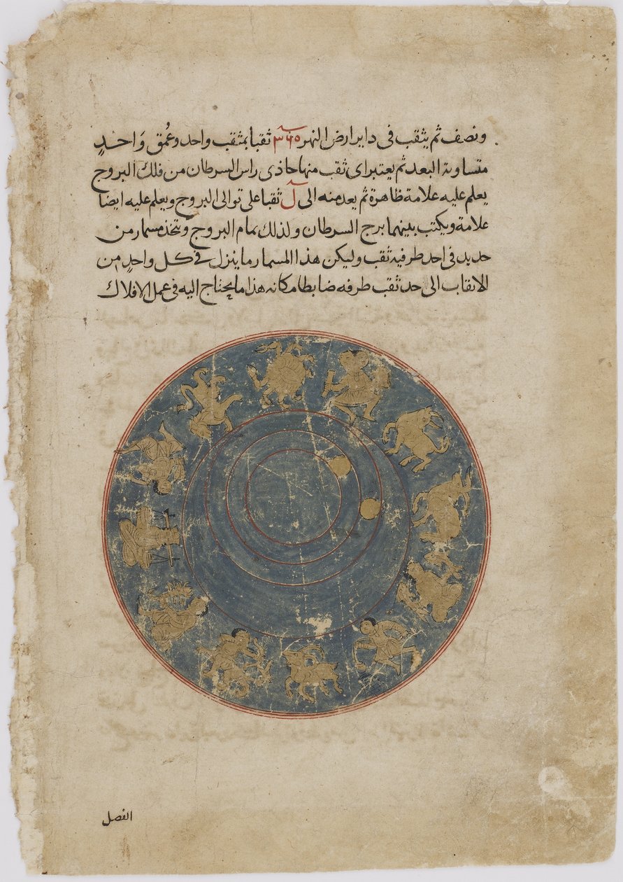 Zal viser sine prestasjoner foran kong Minuchihr, fra en Shahnama (Kongenes bok) av Firdawsi (d.1020) (ugjennomsiktig akvarell, blekk, gull og sølv på papir) av Persian School