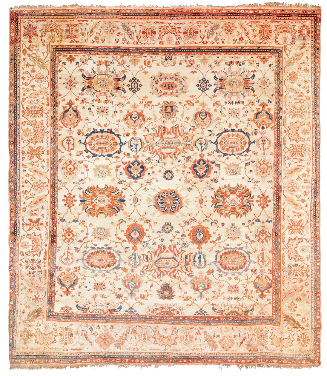 Ziegler-teppe, Sultanabad-distriktet, Vest-Persia, ca. 1880 av Persian School