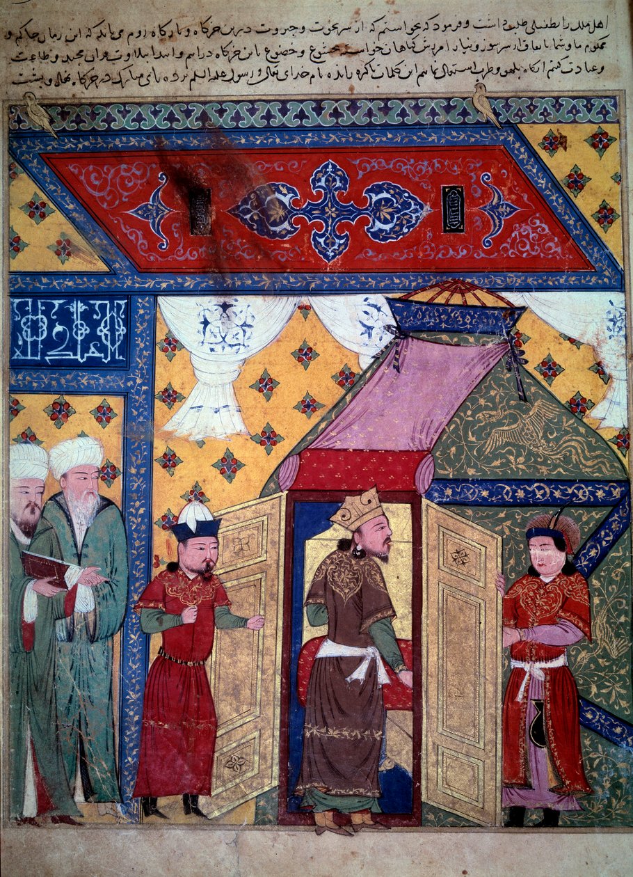 herskeren Ghazan (Ghazan Khan eller Ghazan Mahmud, sønn av Arghoun og ilkhan av Persia av Persian School
