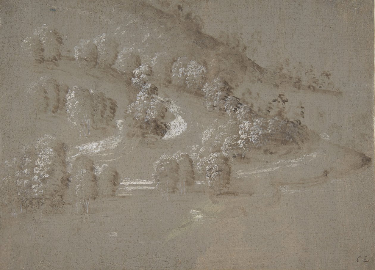 Landskap recto, Landskap verso, 1489-90. av Perugino