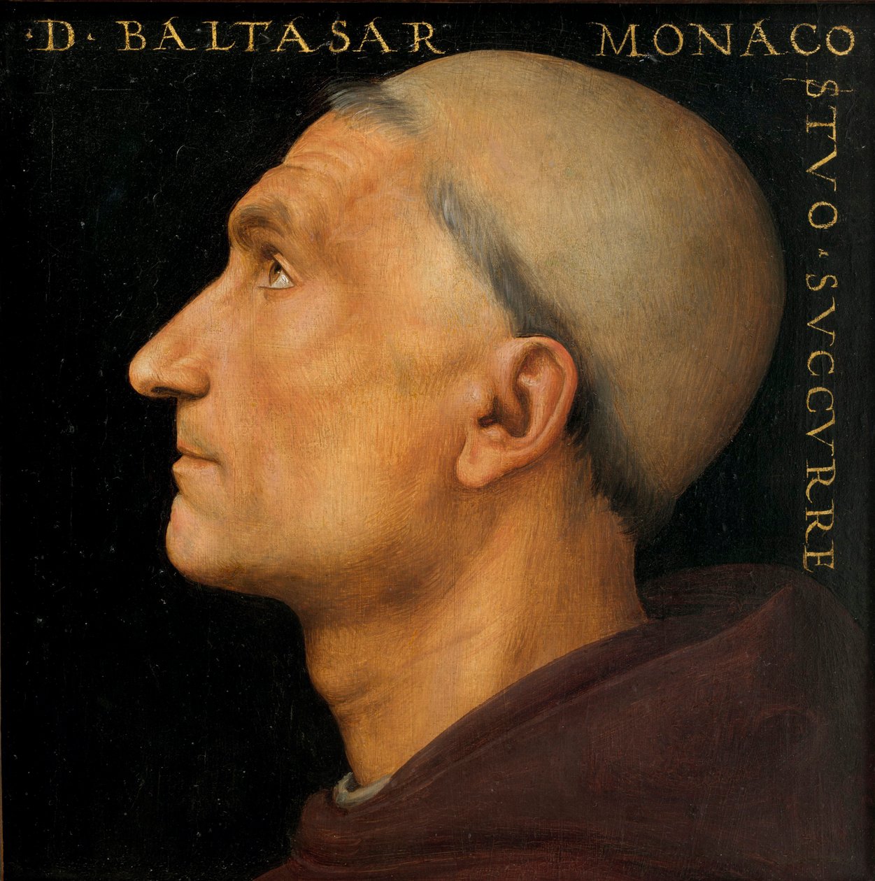 Portrett av munken Baldassarre. av Perugino
