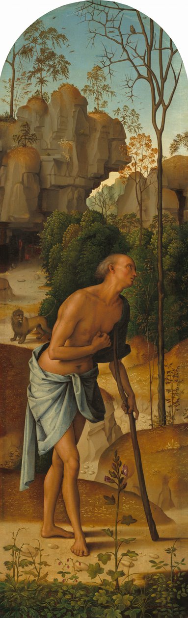 Korsfestelsen med jomfruen, den hellige Johannes, den hellige Hieronymus og den hellige Maria Magdalena..., ca. 14821485 av Perugino