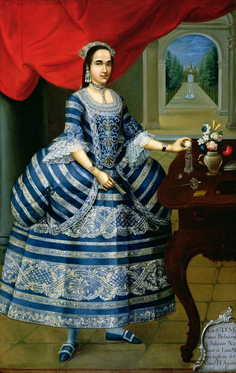 Dona Mariana Belsunse og Salasar av Peruvian School