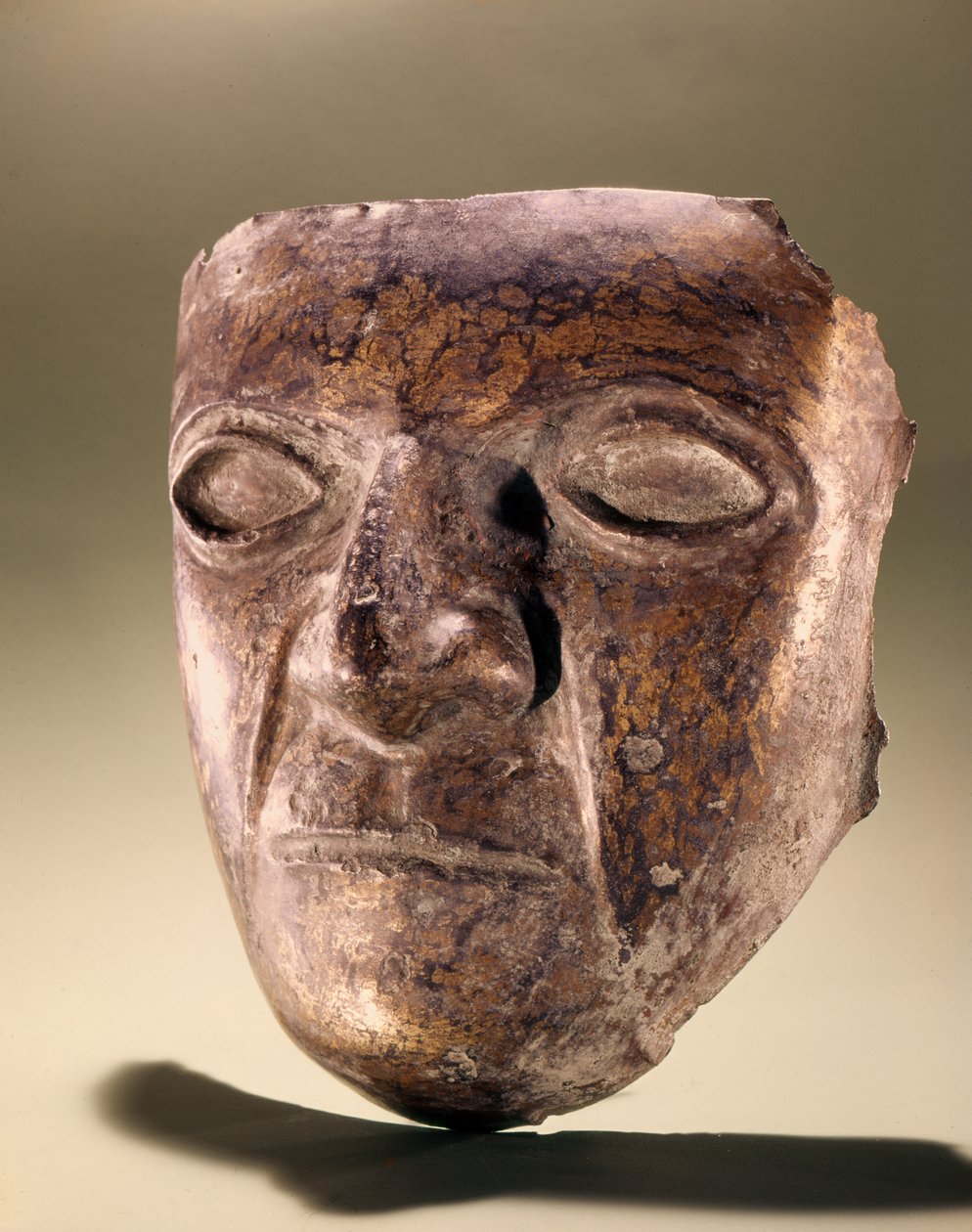 Incan Mask (kobber) av Peruvian School