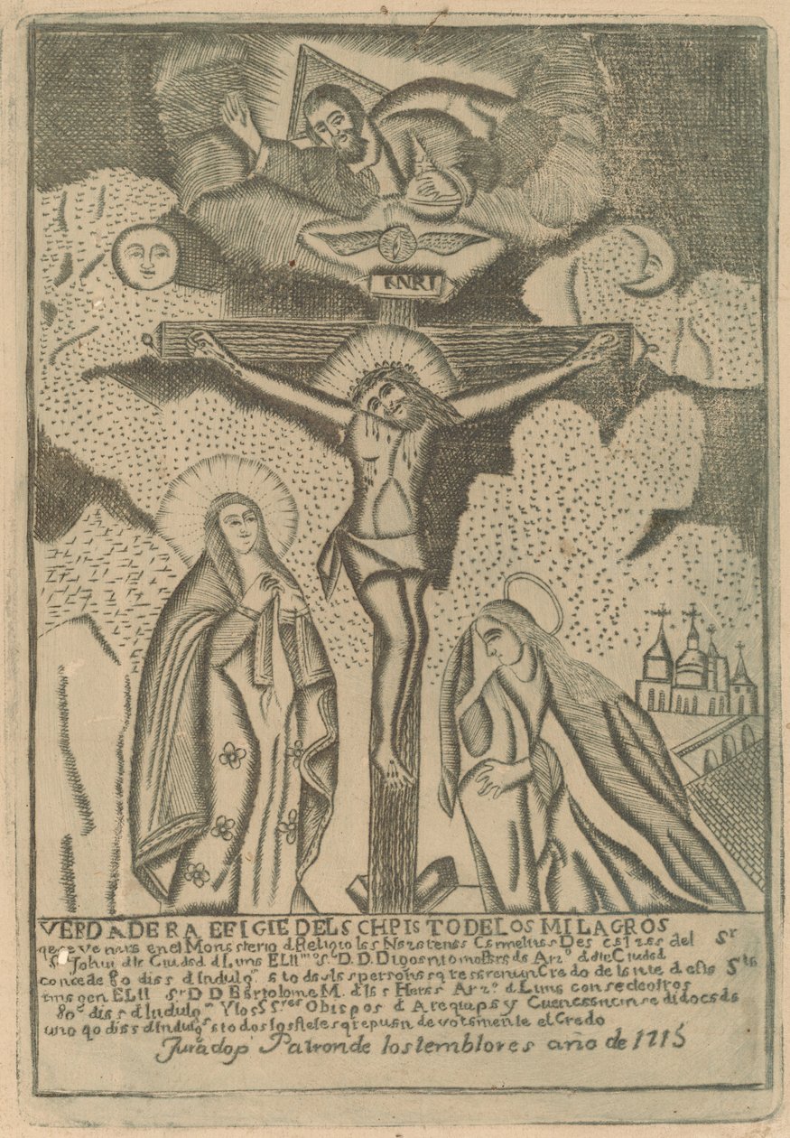 Korsfestelse av Peruvian 19th Century