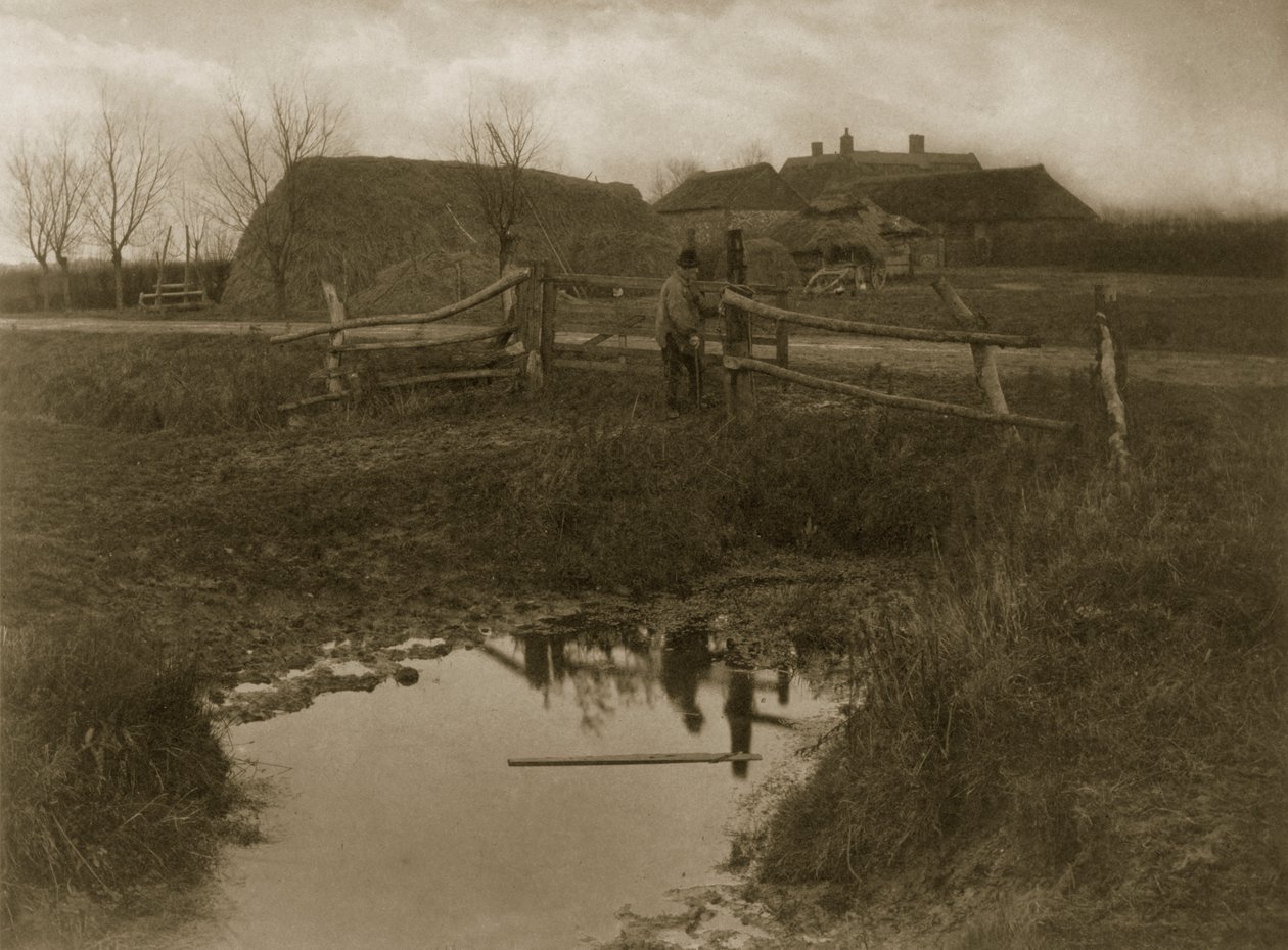A Marsh Farm, ca. 1886 (fotografi) av Peter Emerson und Thomas Goodall