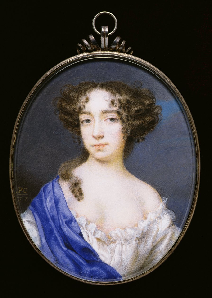 No.3833 Mary of Modena, andre kone til kong James II av England og Skottland, ca. 1677 av Peter Cross