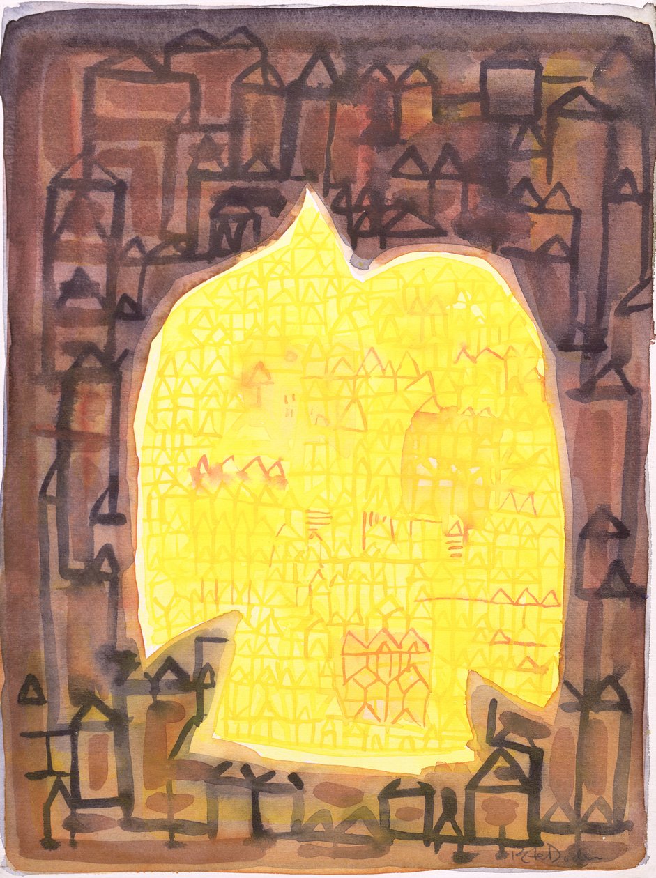 Return to the City, 1990 (wc) av Peter Davidson