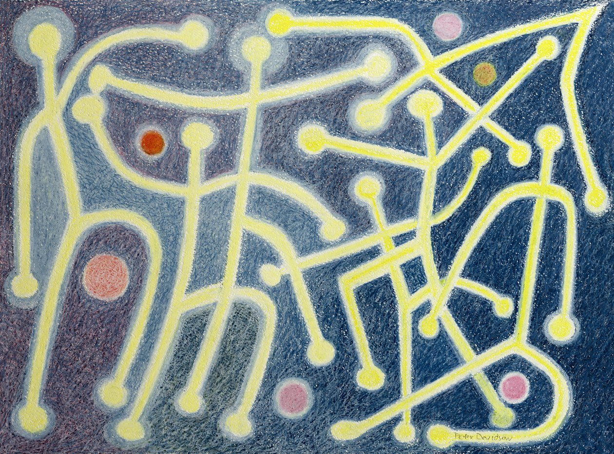 The Dance, 1985 (oljepastell på papir) av Peter Davidson