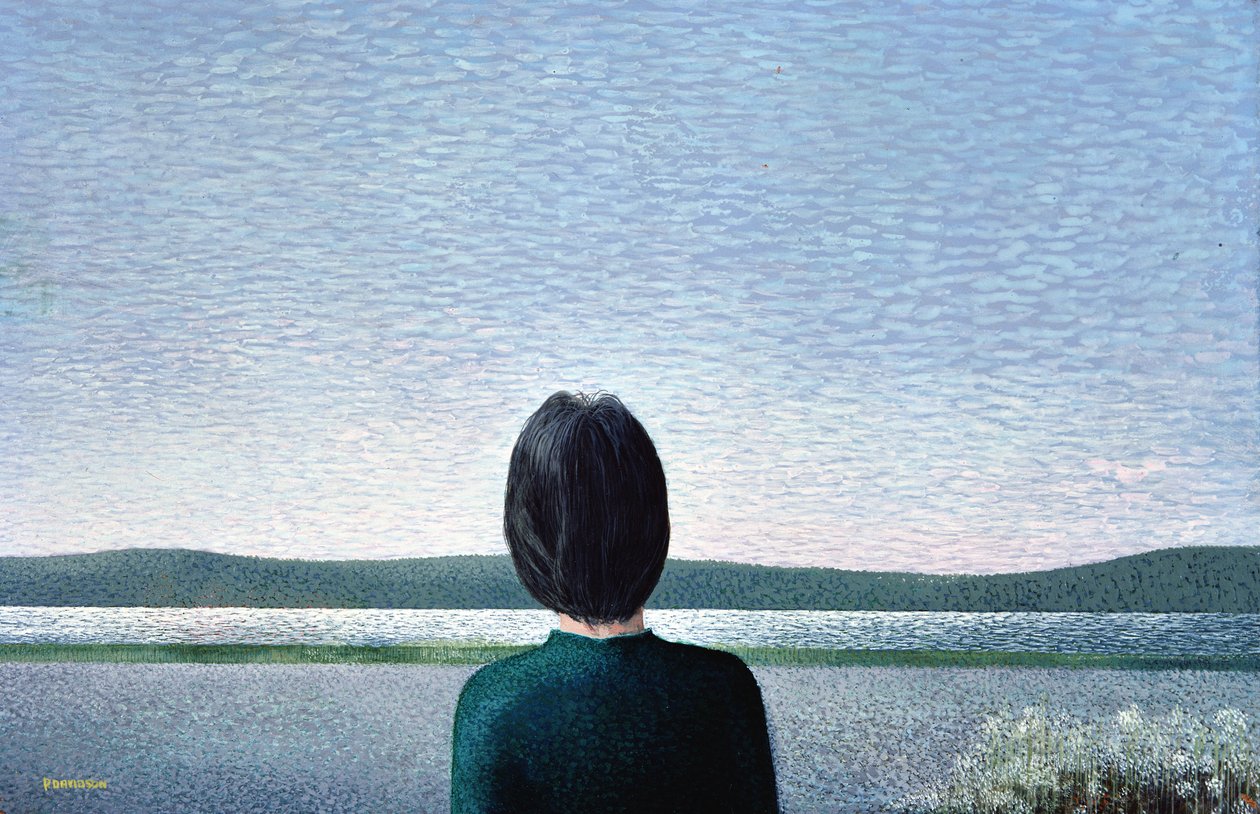 Towards the Hills, 1980 (akryl) av Peter Davidson