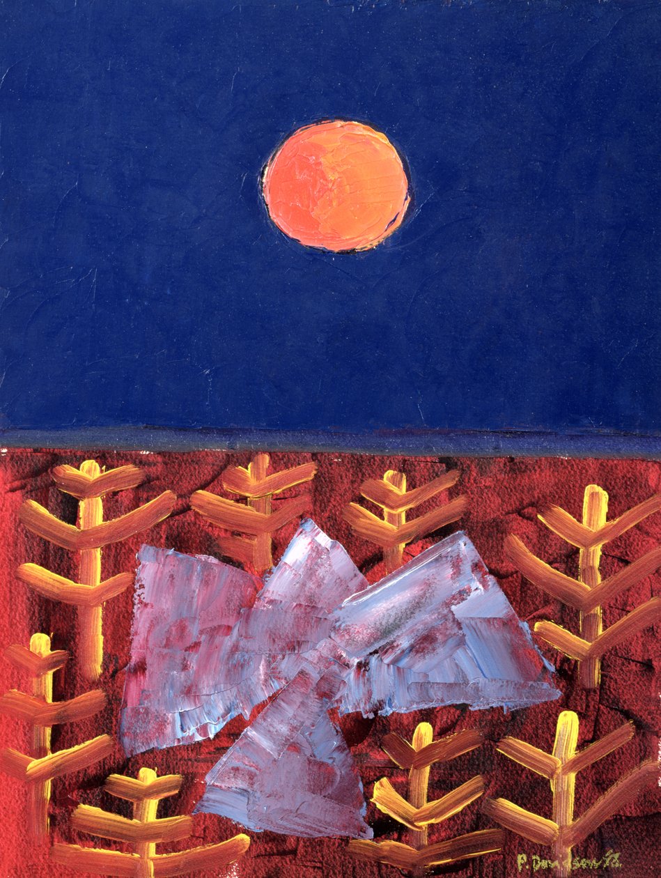 Voyage to the Sun, 1988 (olje på papir) av Peter Davidson