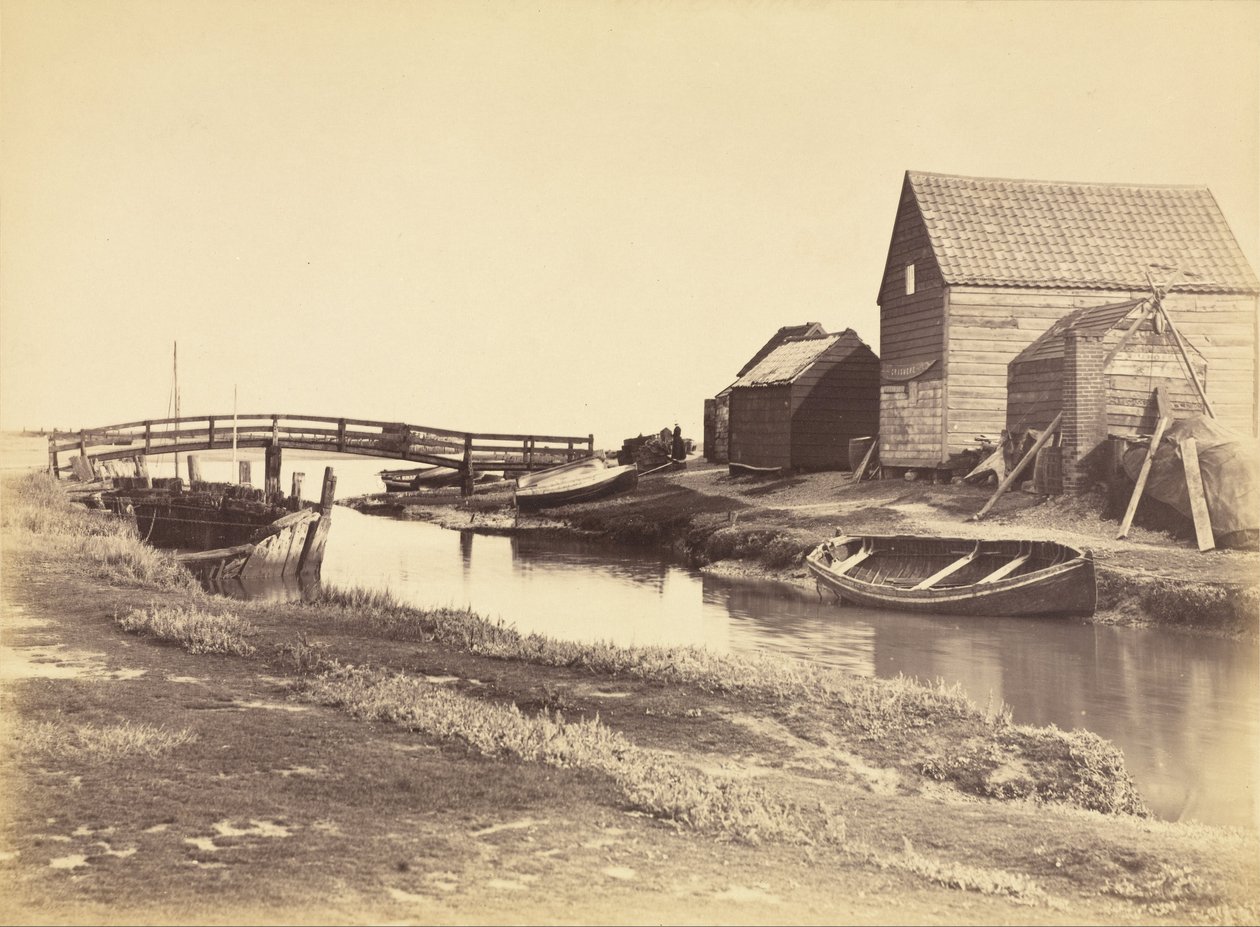 Tidal Creek og Old Warehouses sør for Southwold, Suffolk av Peter Henry Emerson