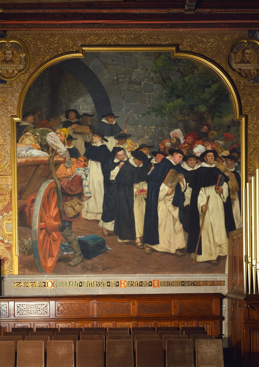 Dominikanerne forlot klosteret sitt til universitetet i 1527, 1903 av Peter Johann Theodor Janssen