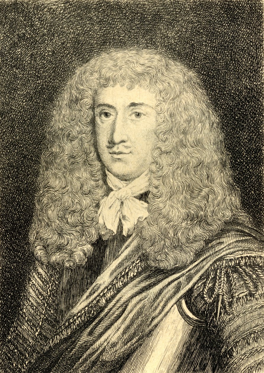 Charles Cotton (1630-87) illustrasjon fra 'The Compleat Angler', av Izaak Walton og Charles Cotton, 1925 av Peter Lely