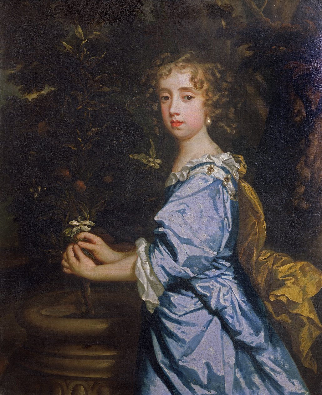 Isabella Dormer, 8 år gammel, senere grevinne av Mountrath av Peter Lely