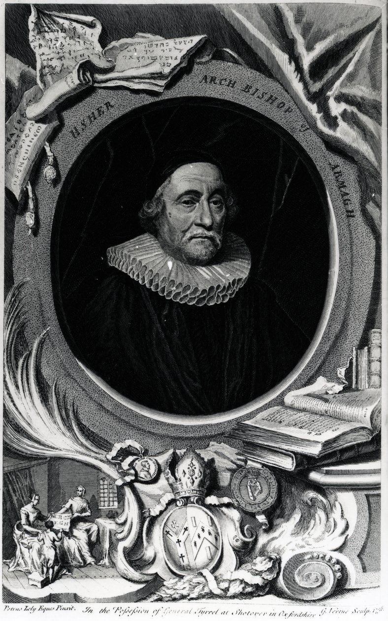 James Ussher, gravert av George Vertue, 1738 av Peter Lely
