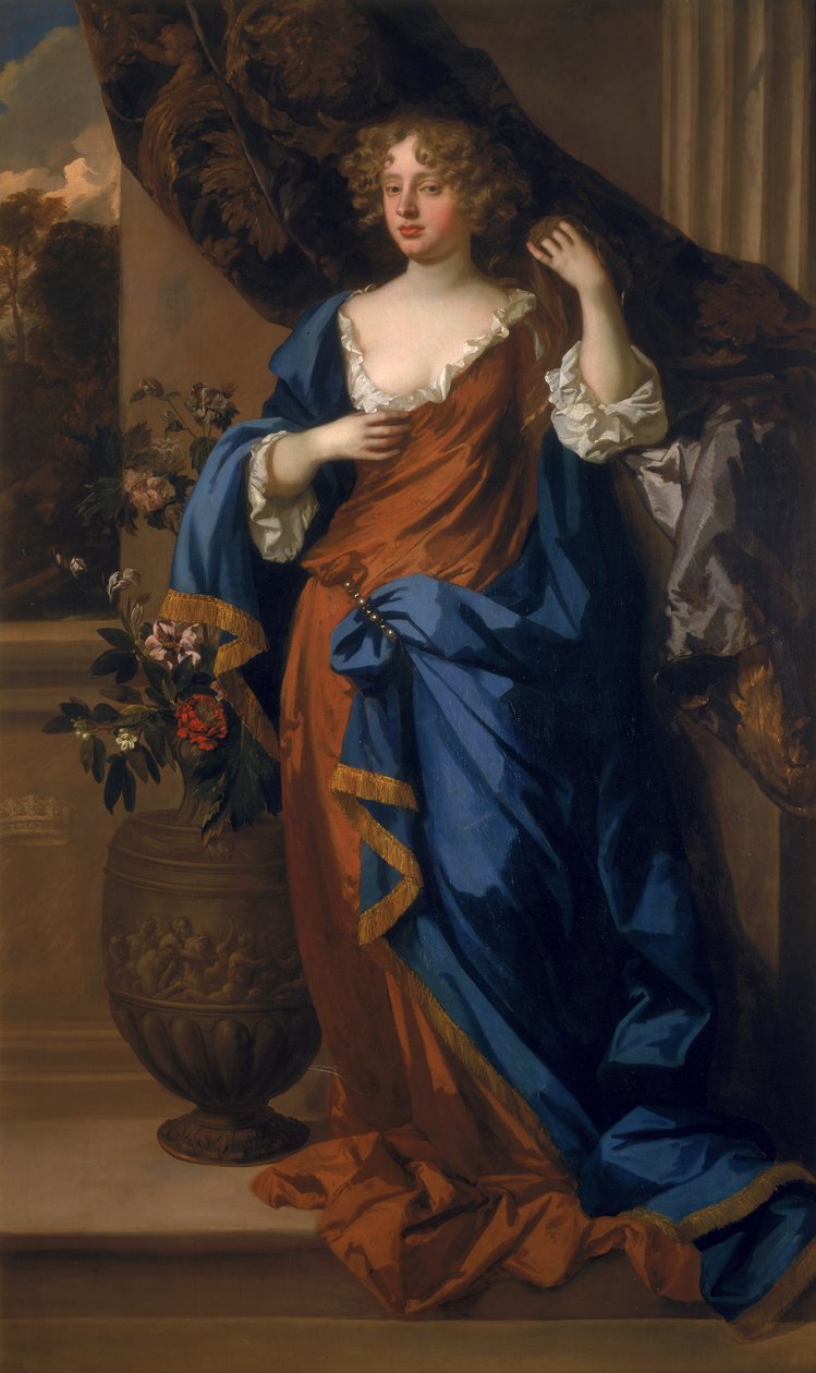 Jane Bickerton, hertuginne av Norfolk, ca. 1677 av Peter Lely