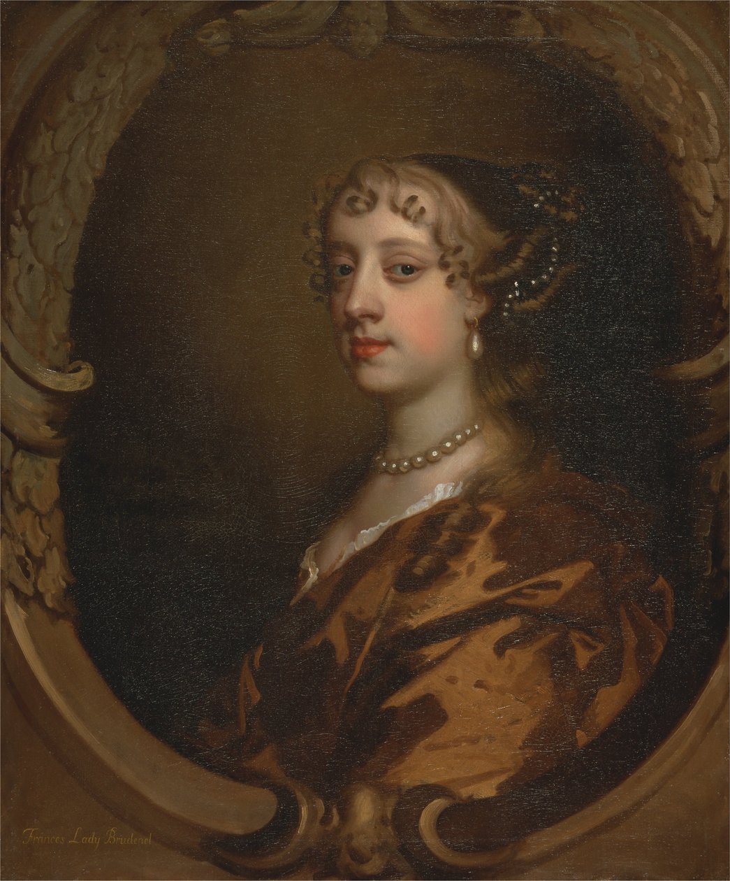 Lady Frances Savile, senere Lady Brudenell av Peter Lely