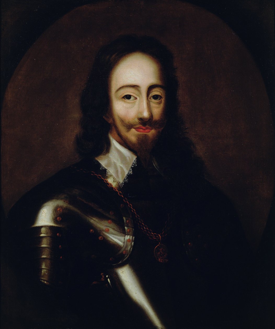 Portrett av Charles I i rustning, ca. 1670 av Peter Lely