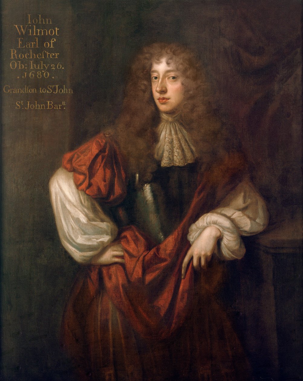 Portrett av John Wilmot (1647-80) 2. jarl av Rochester av Peter Lely