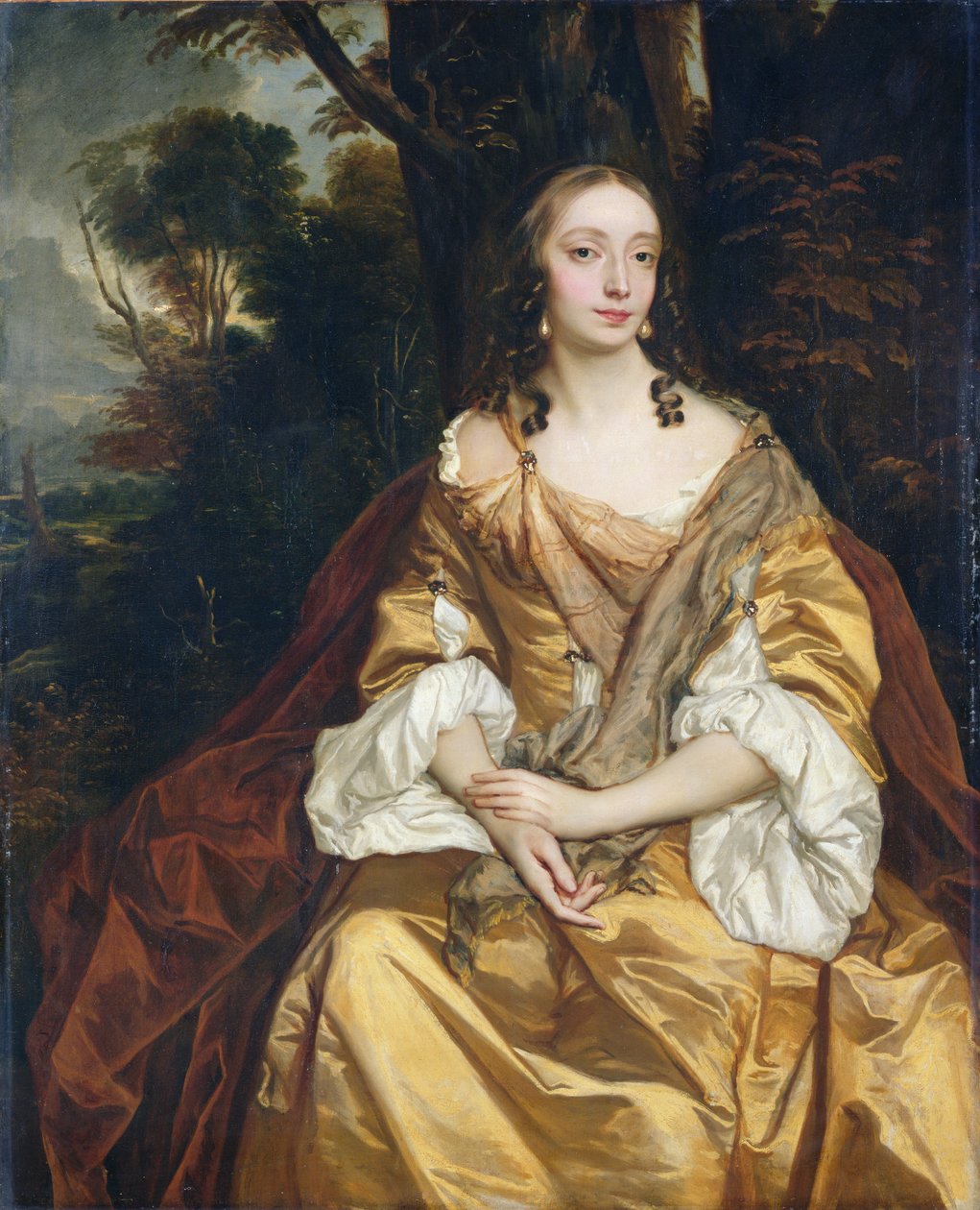Portrett av en dame, sannsynligvis Mary Parsons, senere fru Draper, ca. 1665 av Peter Lely