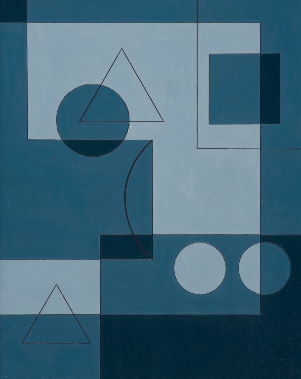 Axiom, 2007 (akryl om bord) av Peter McClure