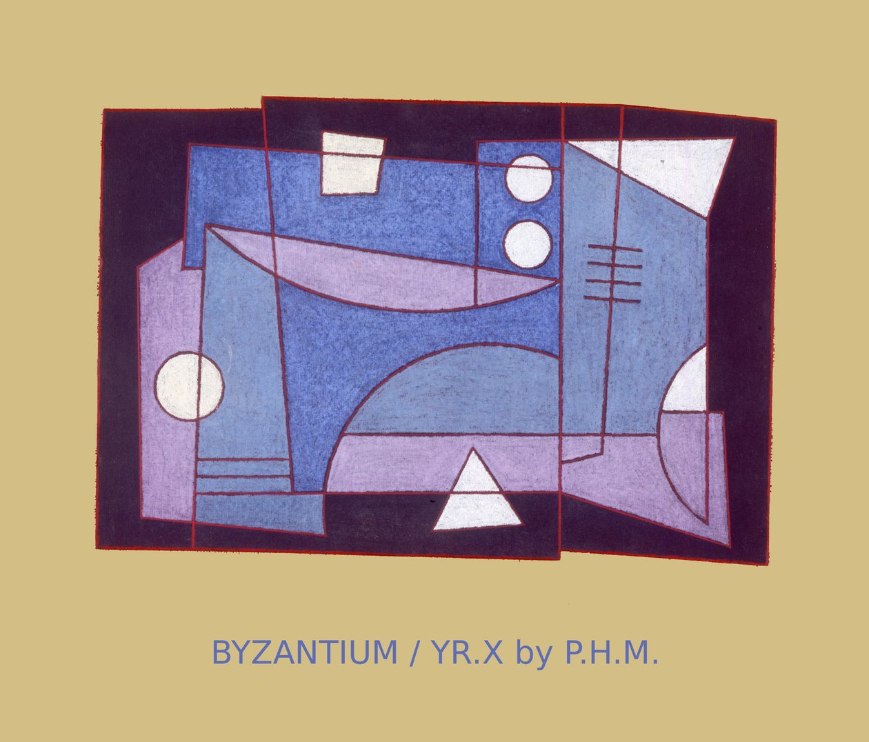 BYSANTIUM. ÅR X, (pastell på papir) av Peter McClure