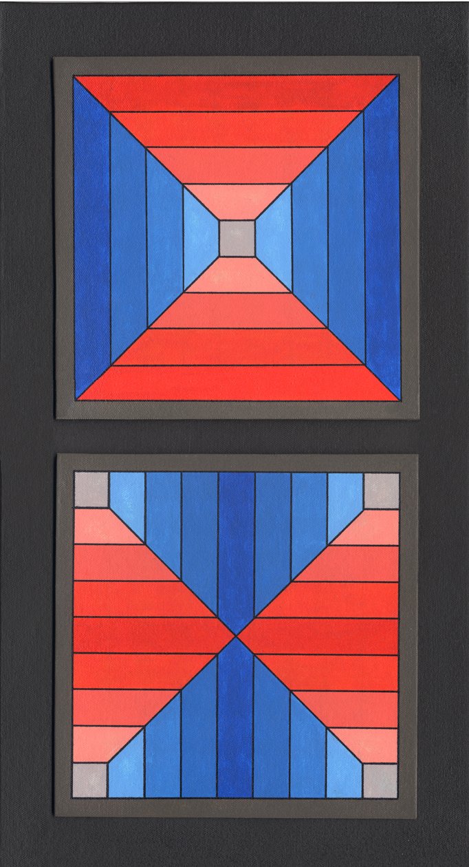 Inside Out, 2009 (akryl på lerret) av Peter McClure