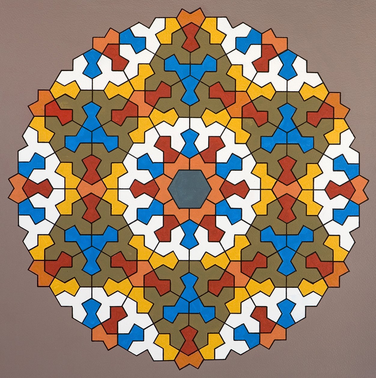 Modular Matrix, 2006 (akryl på papir) av Peter McClure