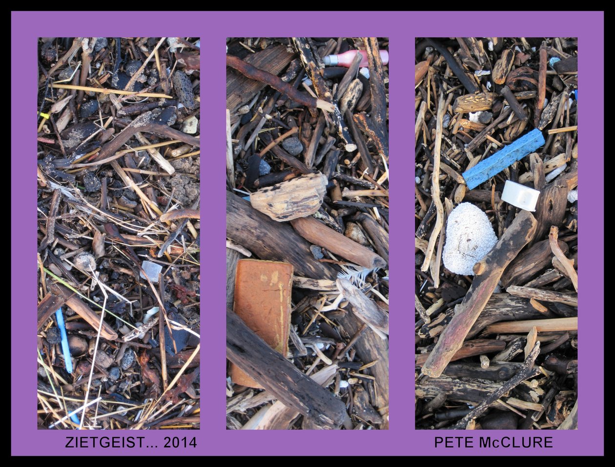 ZIETGEIST TRIPTYCH, 2013, (fotomontasje) av Peter McClure