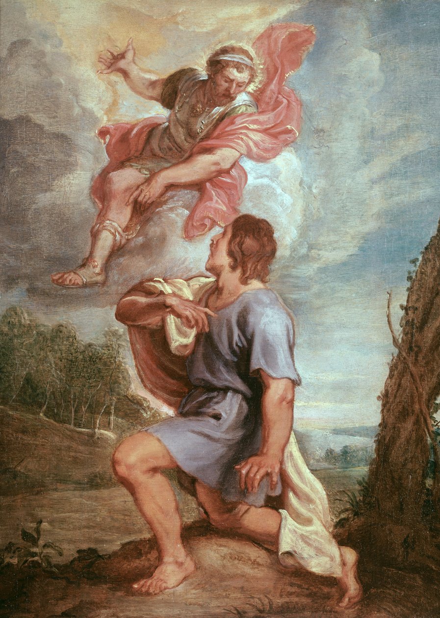 Aeneas dukker opp for sønnen Ascanius av Peter Paul Rubens