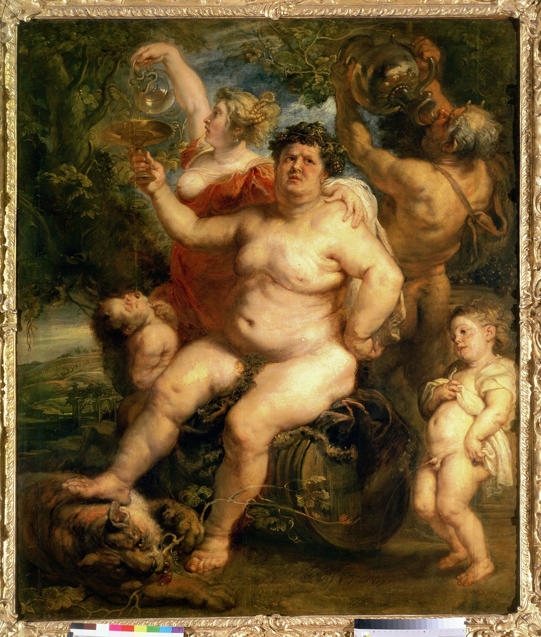 Bacchus, 1636-40 (olje på lerret overført fra panel) av Peter Paul Rubens