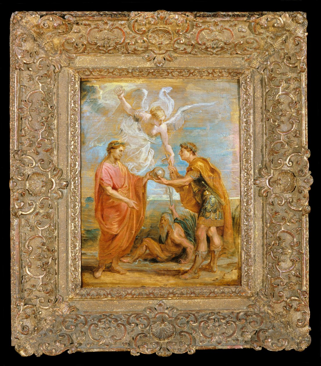 Constantius utnevner Konstantin til sin etterfølger av Peter Paul Rubens
