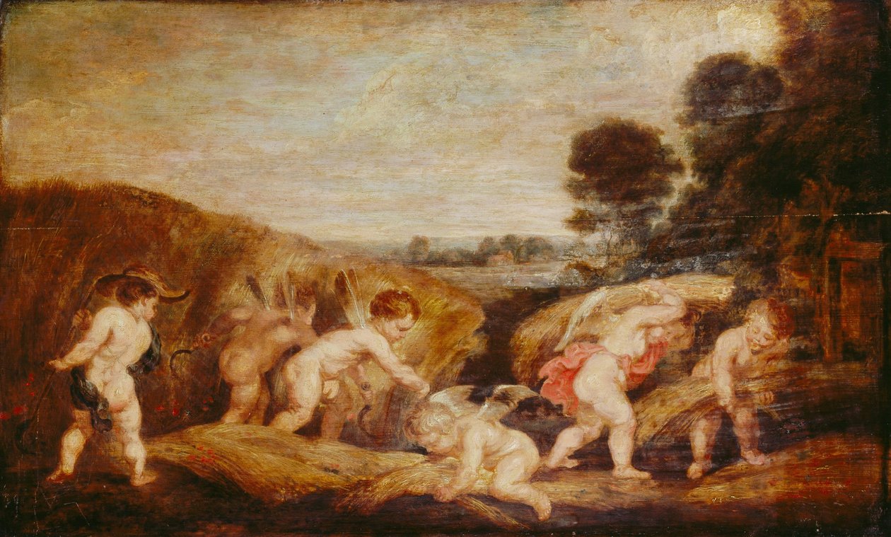 Amor høsting av Peter Paul Rubens
