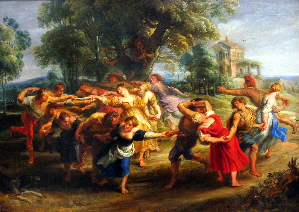 Landsbyboere danser av Peter Paul Rubens