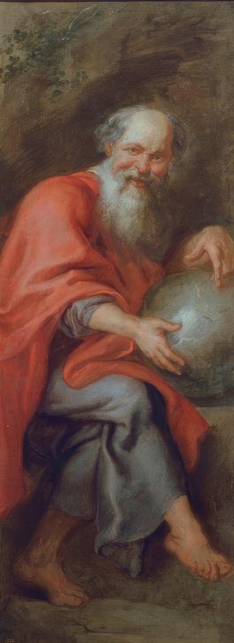 Demokrit, den leende filosofen av Peter Paul Rubens