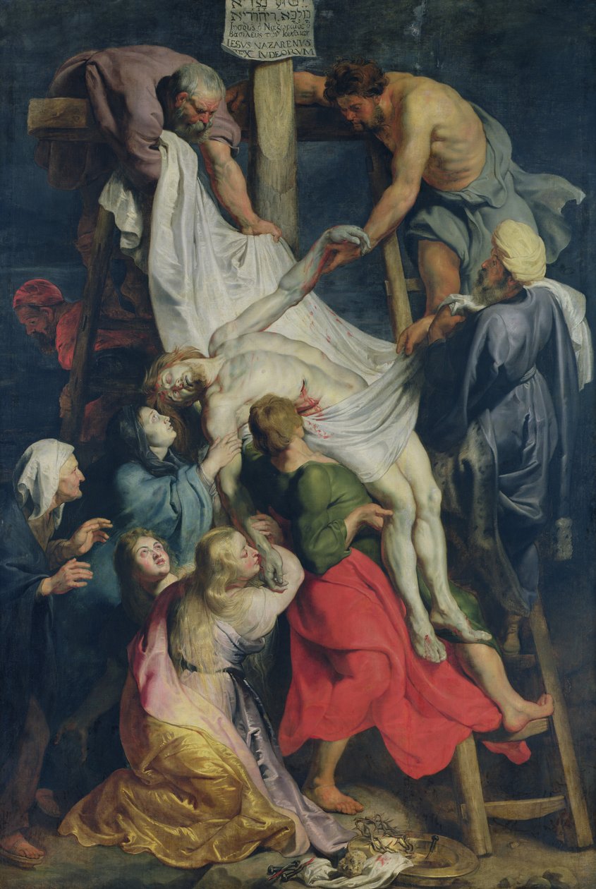 Nedstigning fra korset, 1617 av Peter Paul Rubens